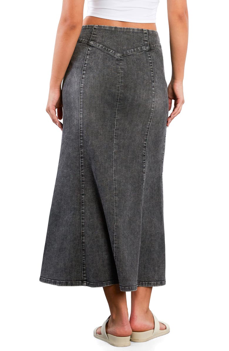 Wash Lab Denim Stretch Denim Maxi Skirt, Alternate, color, Soft Grey