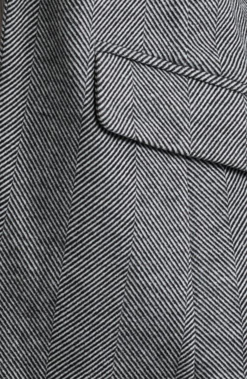 Wit & Wisdom Stripe Princess Seam Blazer In Heather Charcoal