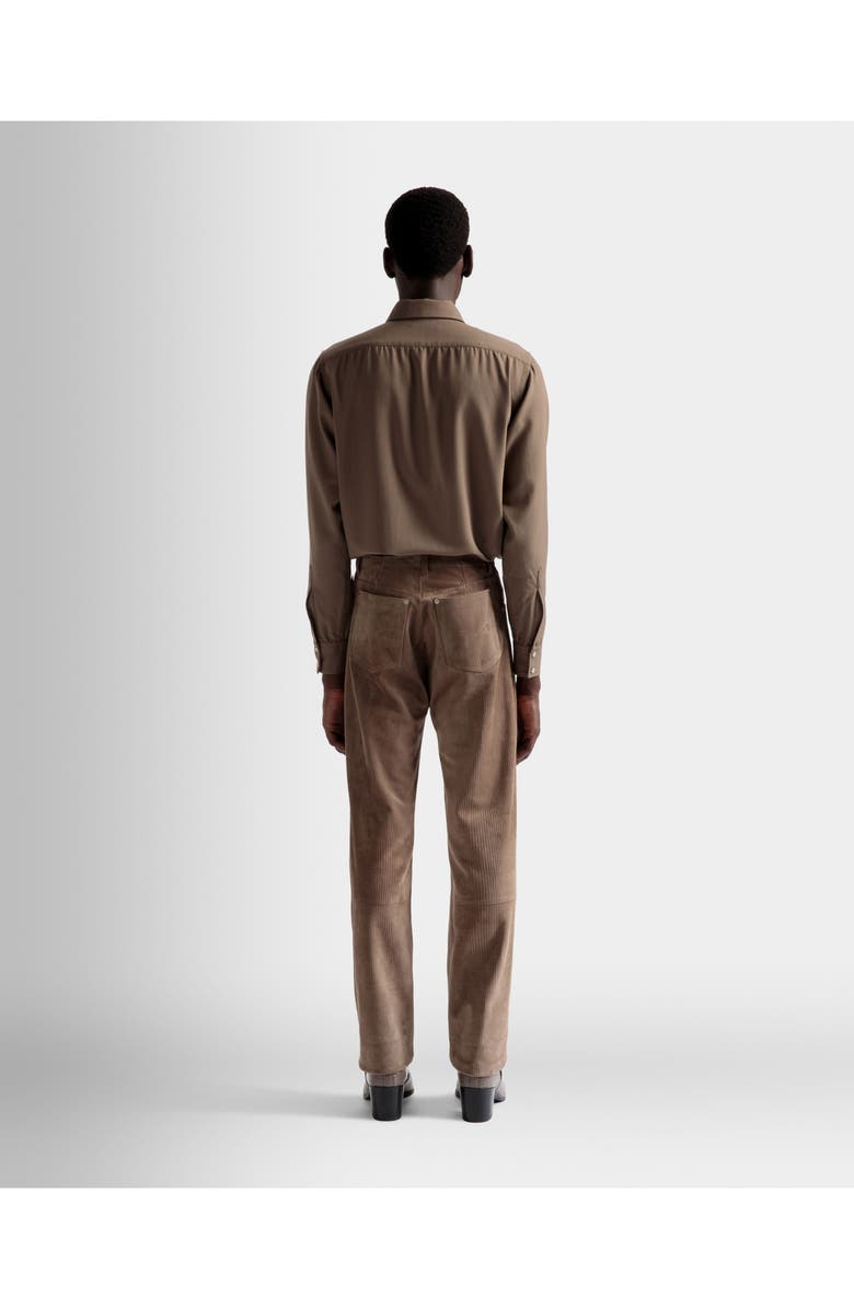 Bally Straight Trousers, Alternate, color, Brown