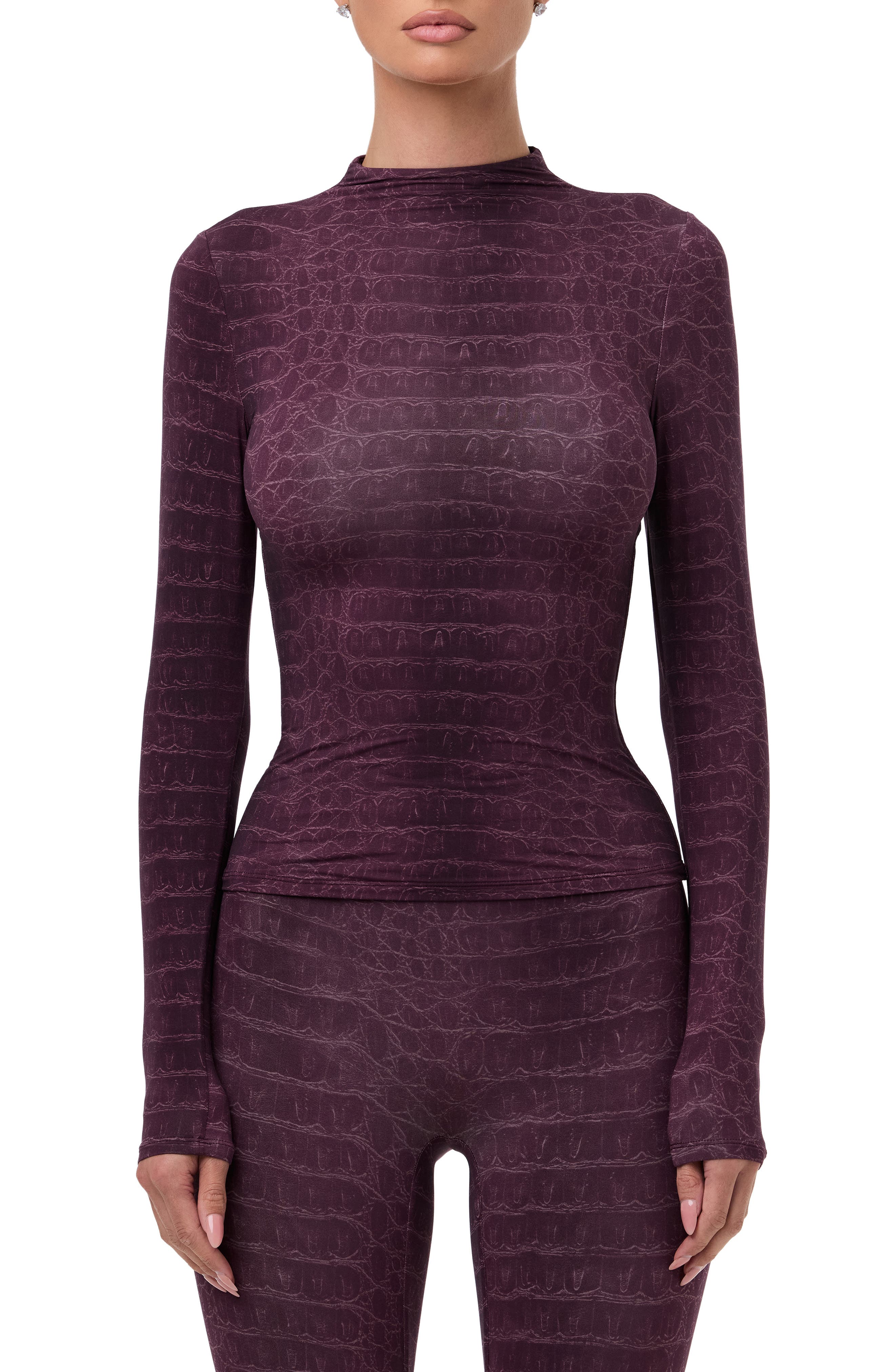 DARK PLUM CROCODILE