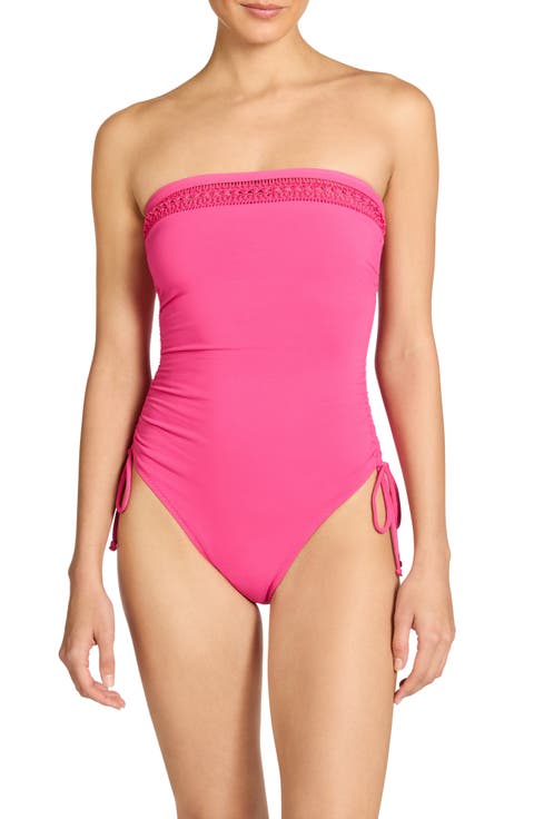 Isabelle Ruched Strapless One-Piece Swimsuit
