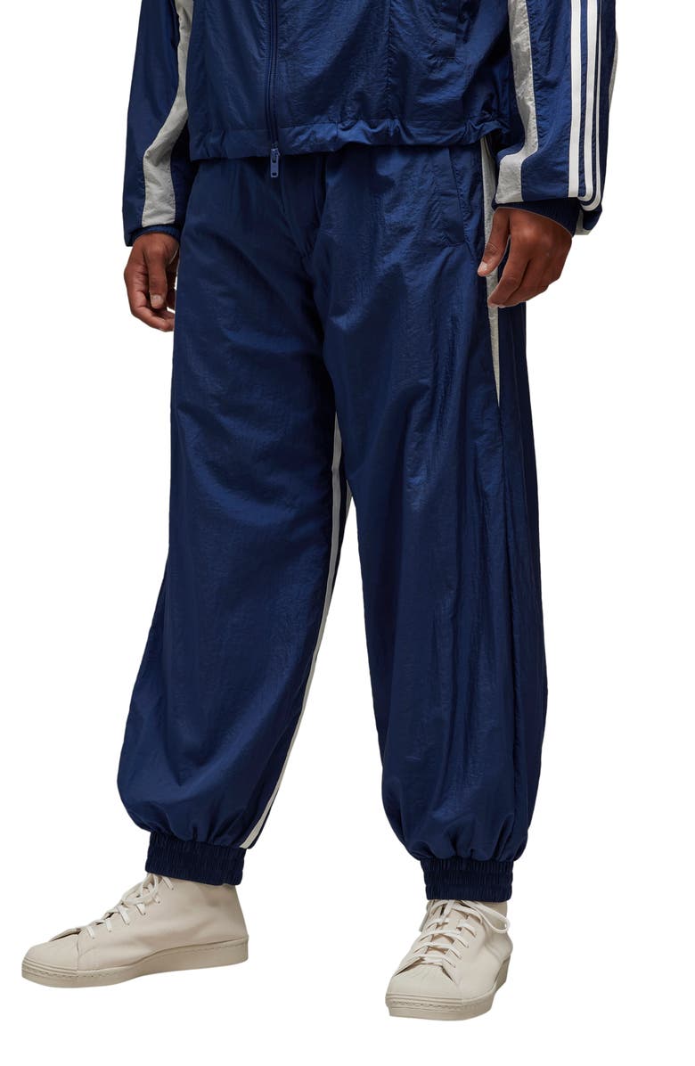 Y-3 3-Stripes Nylon Shell Pants, Main, color, Dark Blue