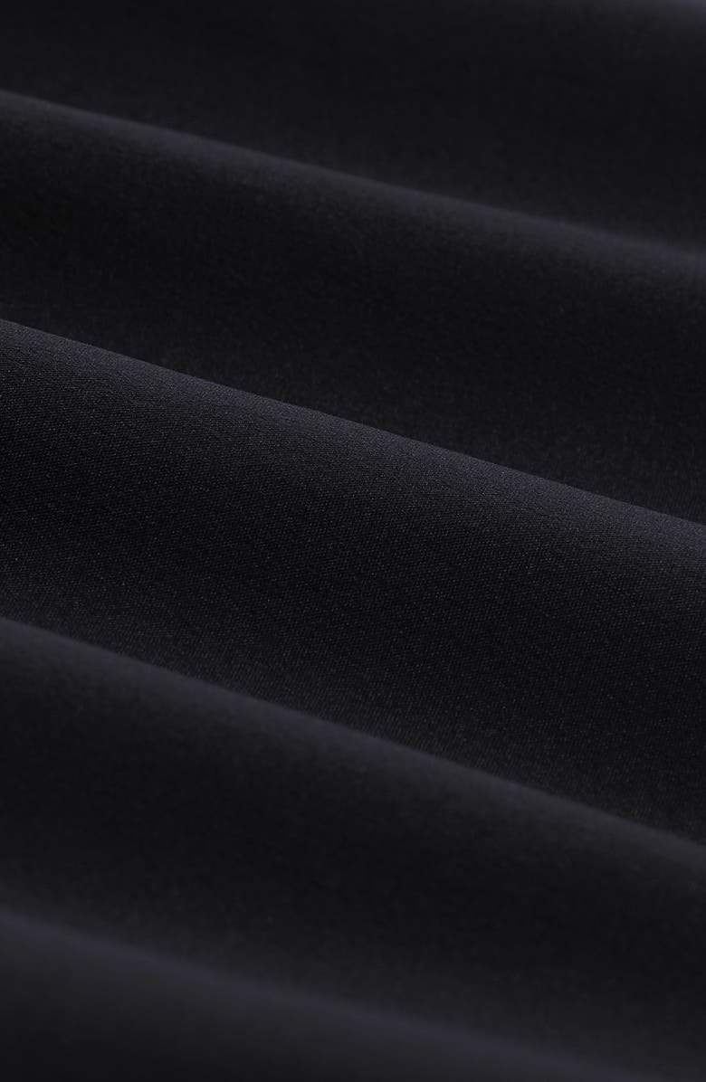 Bugatchi Cruz Print Swim Trunks, Alternate, color, Black