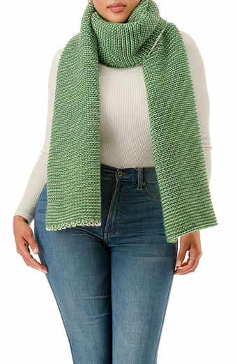 MARCUS ADLER Two-Tone Open Knit Scarf
