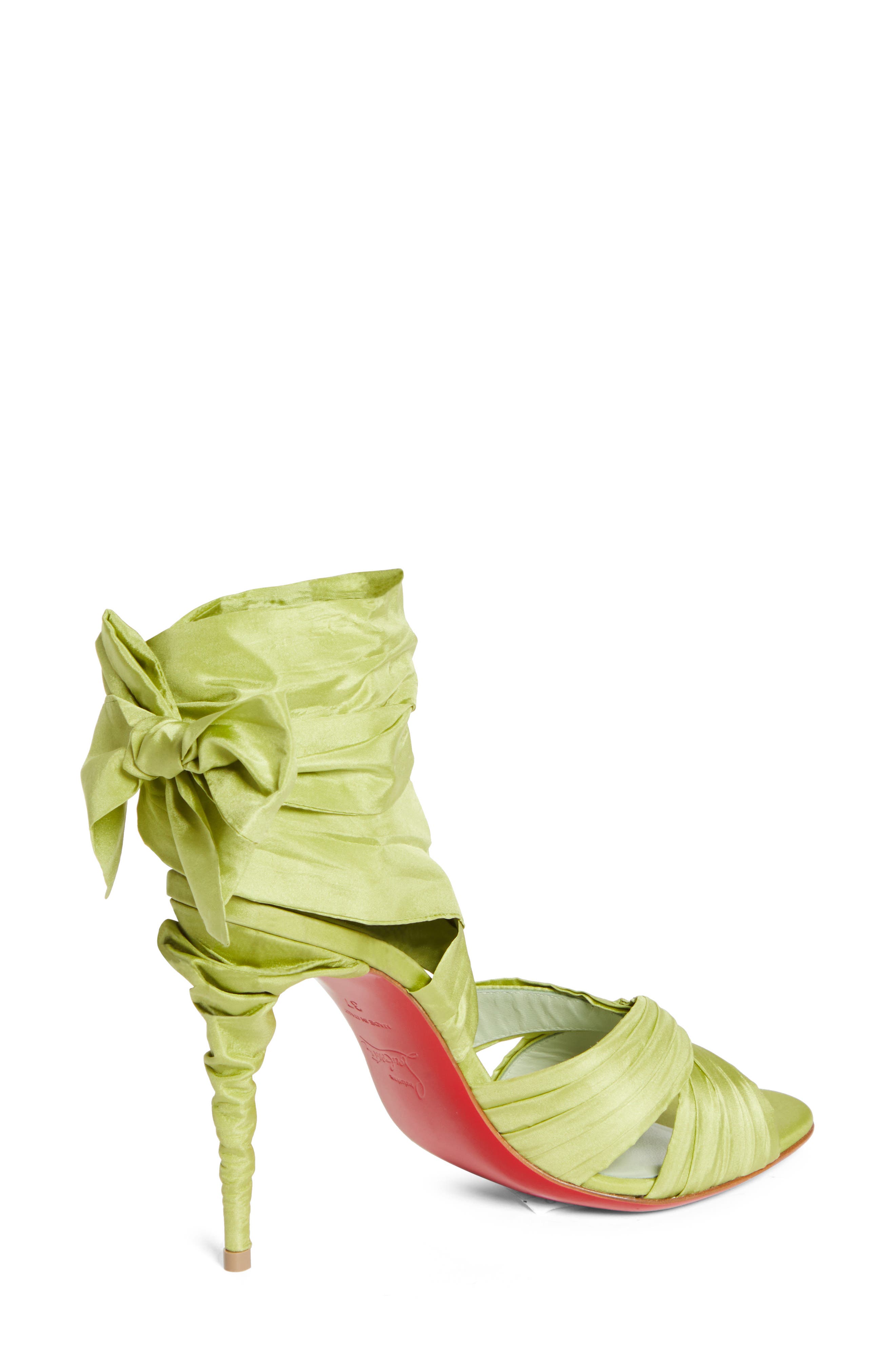 Christian Louboutin Affabula Ankle Wrap Sandal, Alternate, color, Haiiro/ Lin Haiiro