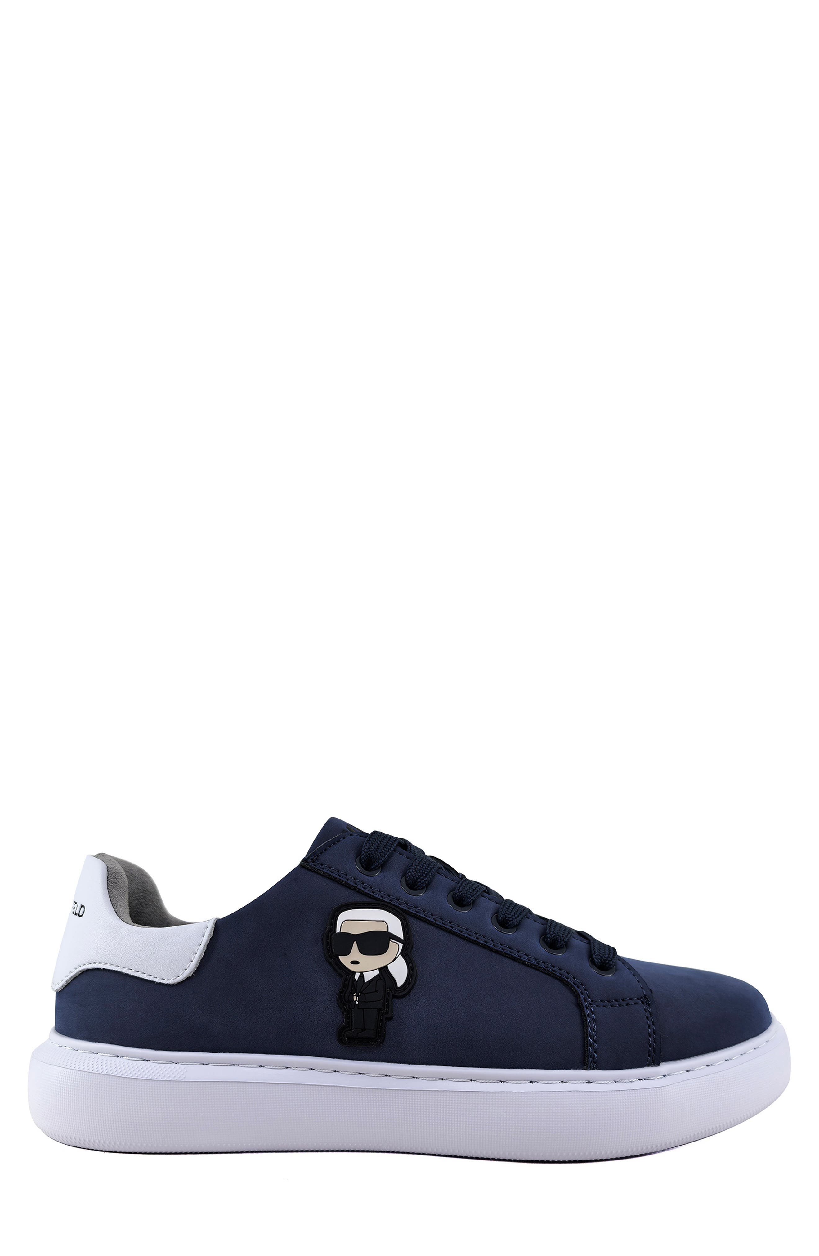 Karl Patch Sneaker, Alternate, color, NAVY