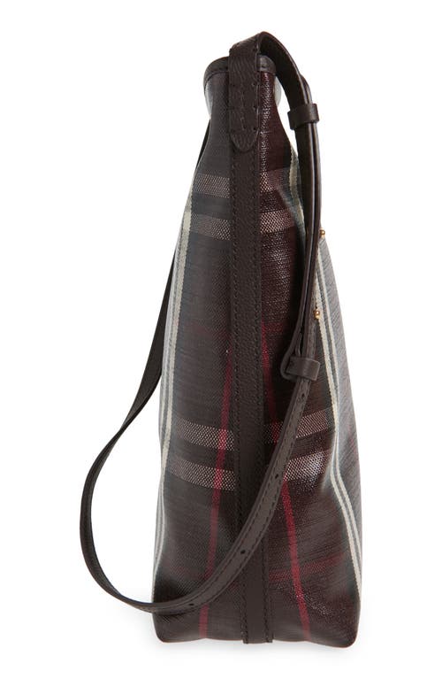 Burberry Small Highlands Coated Canvas Crossbody Bag In Brown