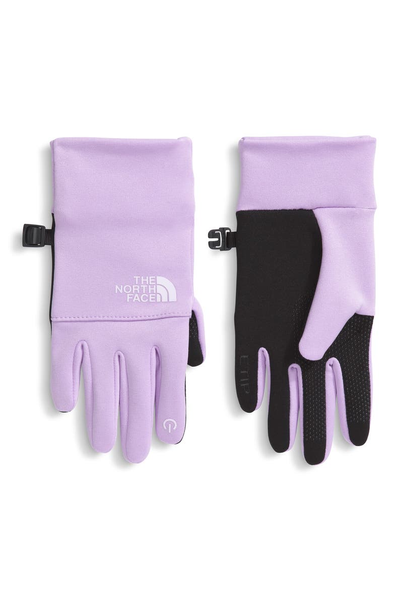 The North Face Kids' Recycled Polyester Etip Gloves, Main, color, Lite Lilac