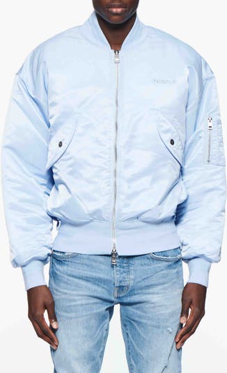 Oversize Satin Bomber Jacket