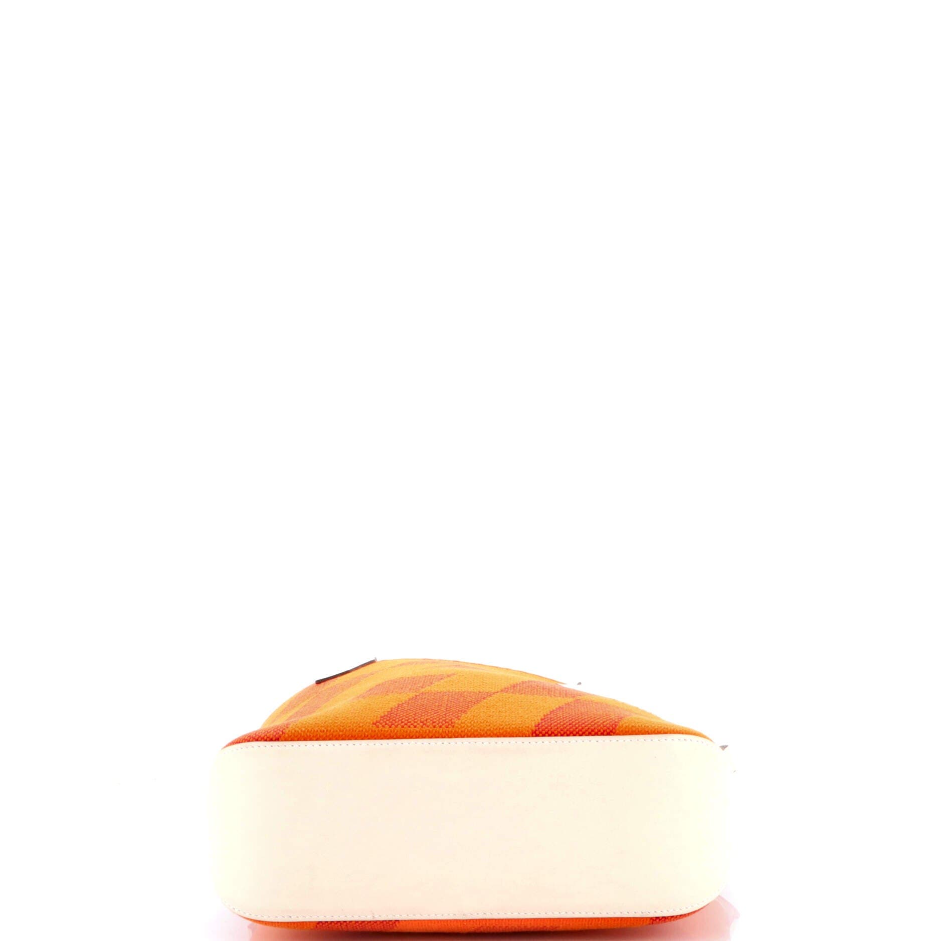 Pre-Owned Hermes Cabas H en Biais Tote Canvas with Leather 27, Alternate, color, Feu