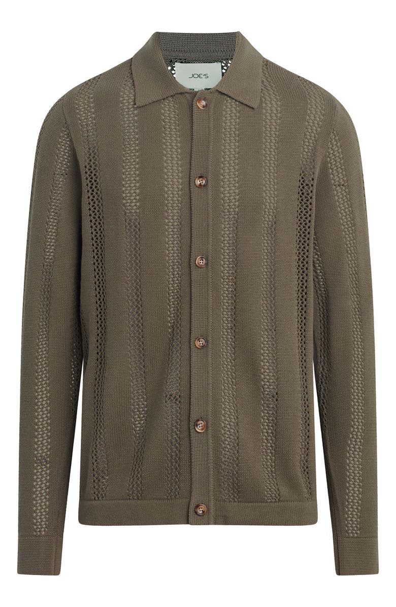 Joe's Summer Open Knit Cardigan, Alternate, color, Lichen