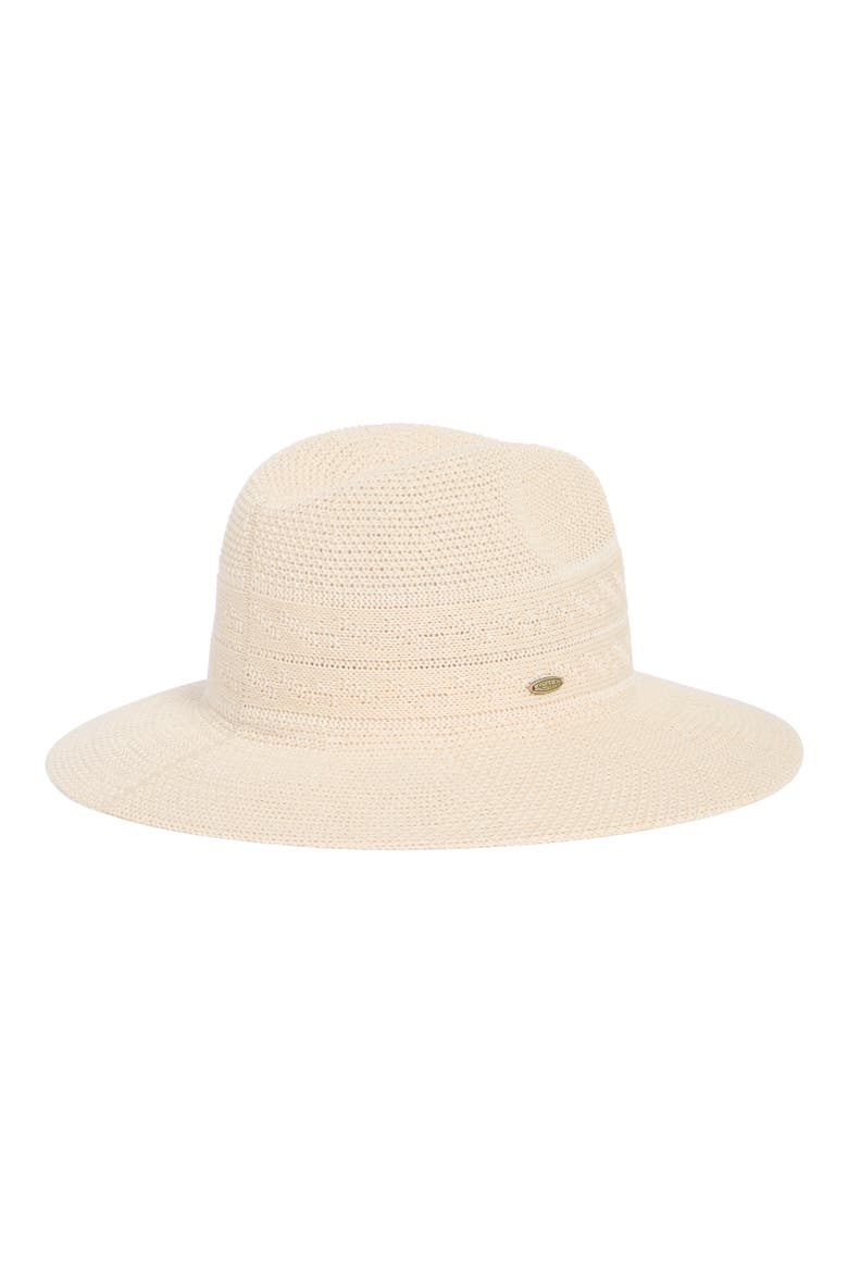 Knit Fedora, Alternate, color, NATURAL