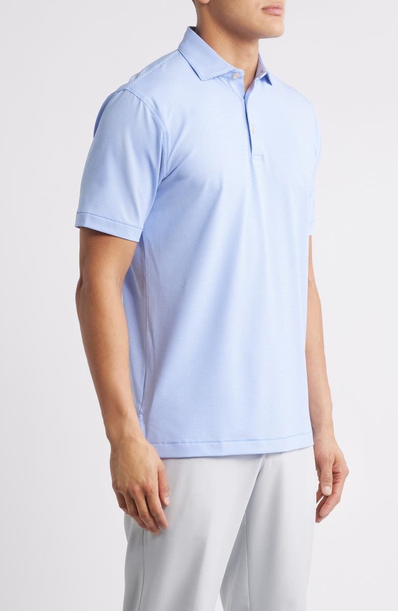 Peter Millar Jubilee Performance Jersey Golf Polo, Alternate, color, Seaside Blue