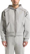 Manière De Voir Ivan Whipstitch Raglan Effect Zip Hoodie