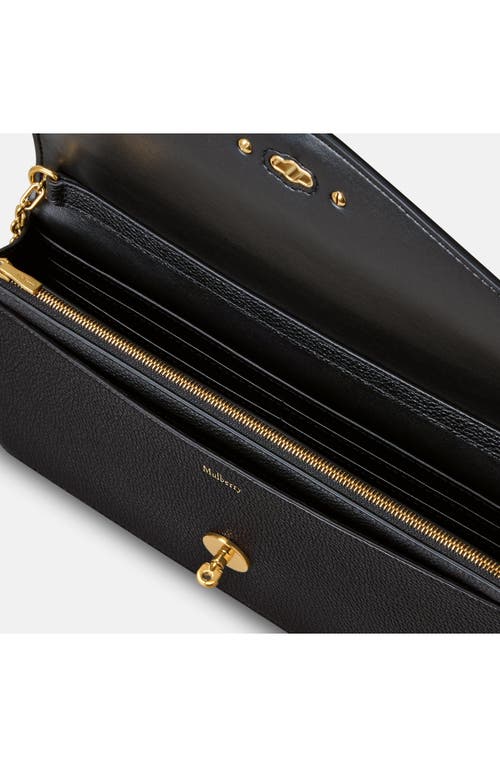 Mulberry Darley Grained Leather Clutch In Black