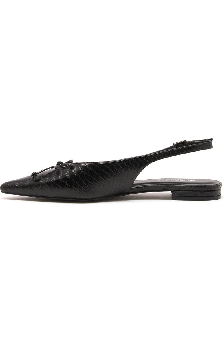 Therapy Australia Lavin Slingback Ballet Flat, Alternate, color, Black Snake Pu