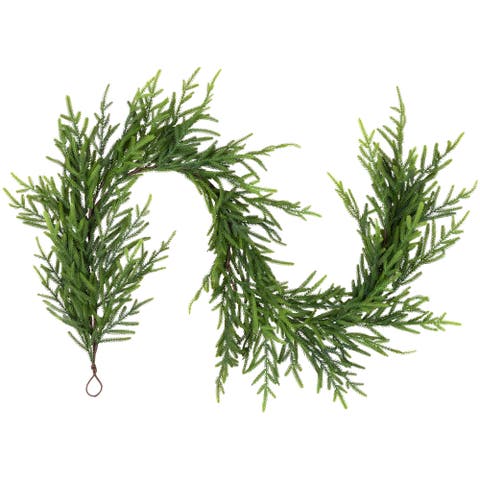 Norfolk Pine Artificial Christmas Garland - 6' x 10" - Unlit
