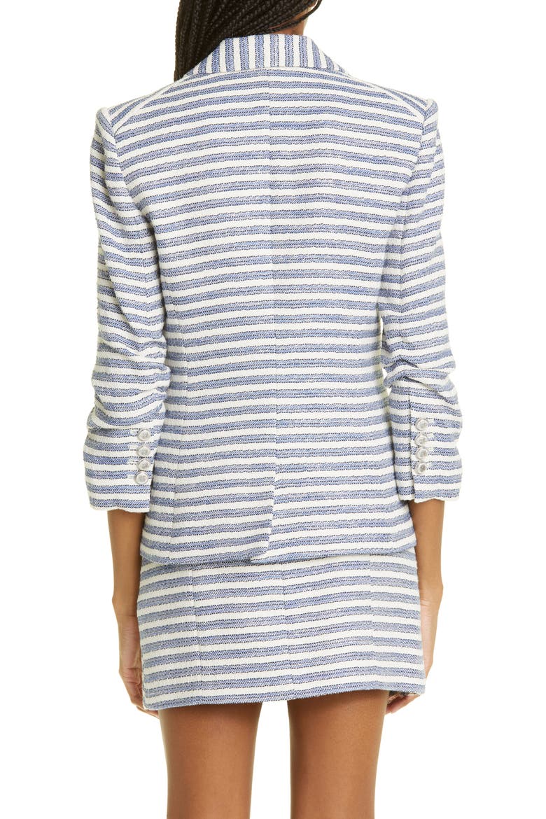 Ryland Stripe Cotton Blend Dickey Jacket, Alternate, color, BLUE MULTI