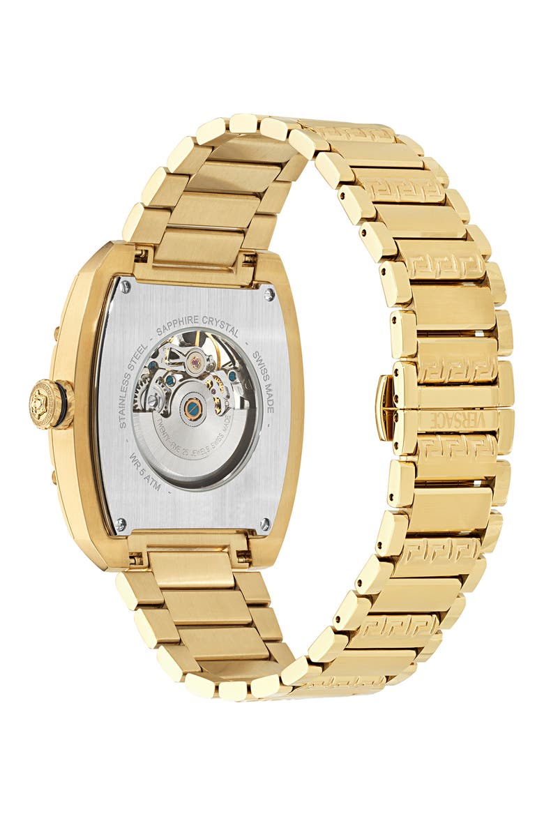Dominus Bracelet Watch, 42mm, Alternate, color, IP YELLOW GOLD