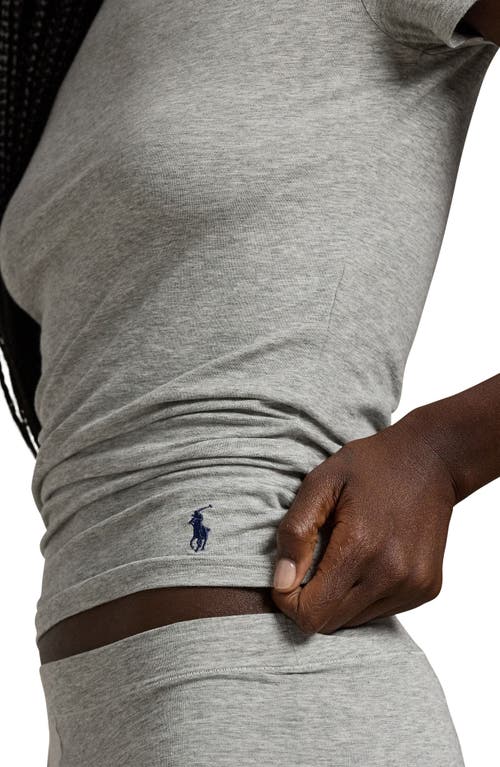Polo Ralph Lauren Stretch Cotton T-shirt In Gray