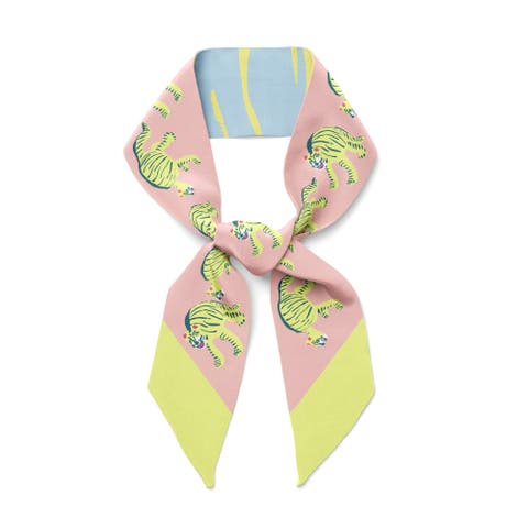 Nodding Tigers Twilly Ribbon Scarf