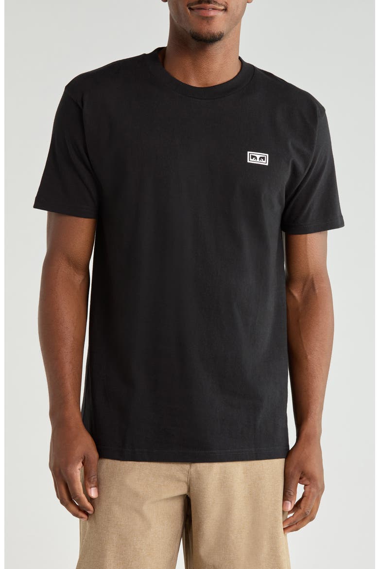 Eyes Cotton Graphic T-Shirt, Main, color, BLACK