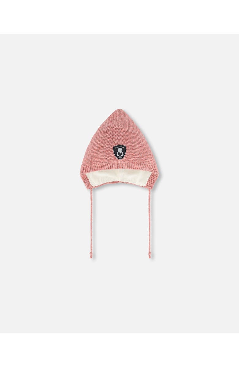 Deux par Deux Baby Girl's Baby Pointed Knit Hat In Pink, Main, color, Faded Rose