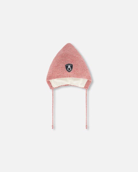Deux Par Deux Brushed Rib Mock Neck Top With Frills - Silver Pink Deux Par Deux Brushed Rib Mock Neck Top With Frills - Silver Pink