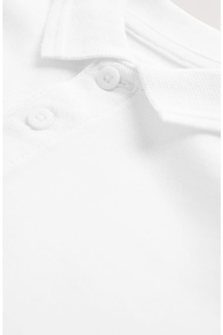 Kids' 5-Pack Uniform Cotton Polo Shirts, Alternate, color, WHITE