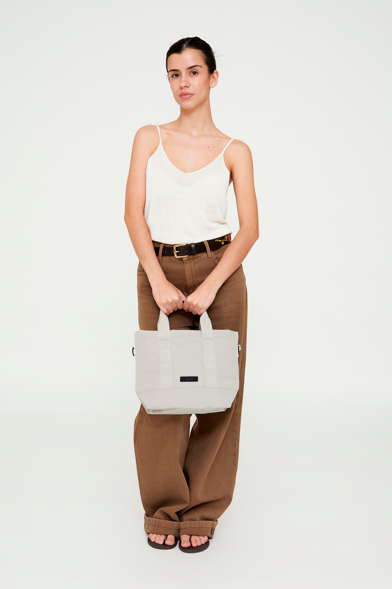 Strata Mini Tote Bag, Alternate, color, FOSSIL