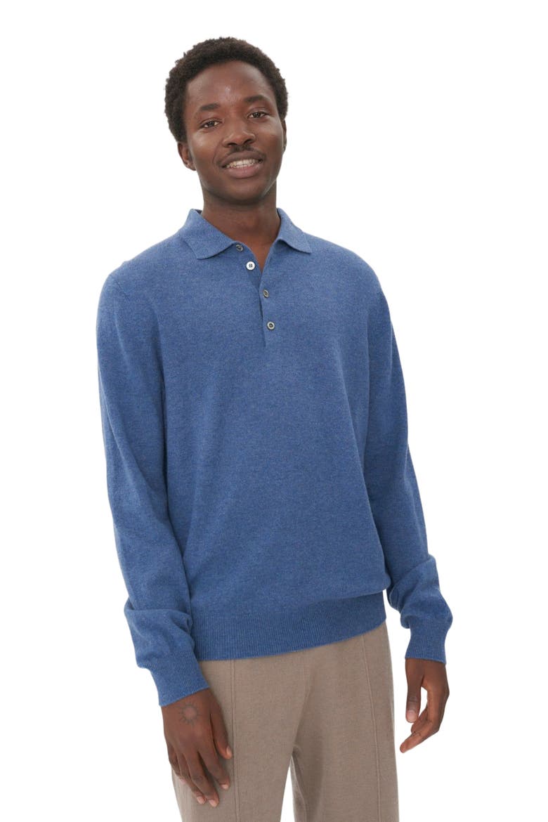 Polo Neck Sweater, Alternate, color, bijou blue