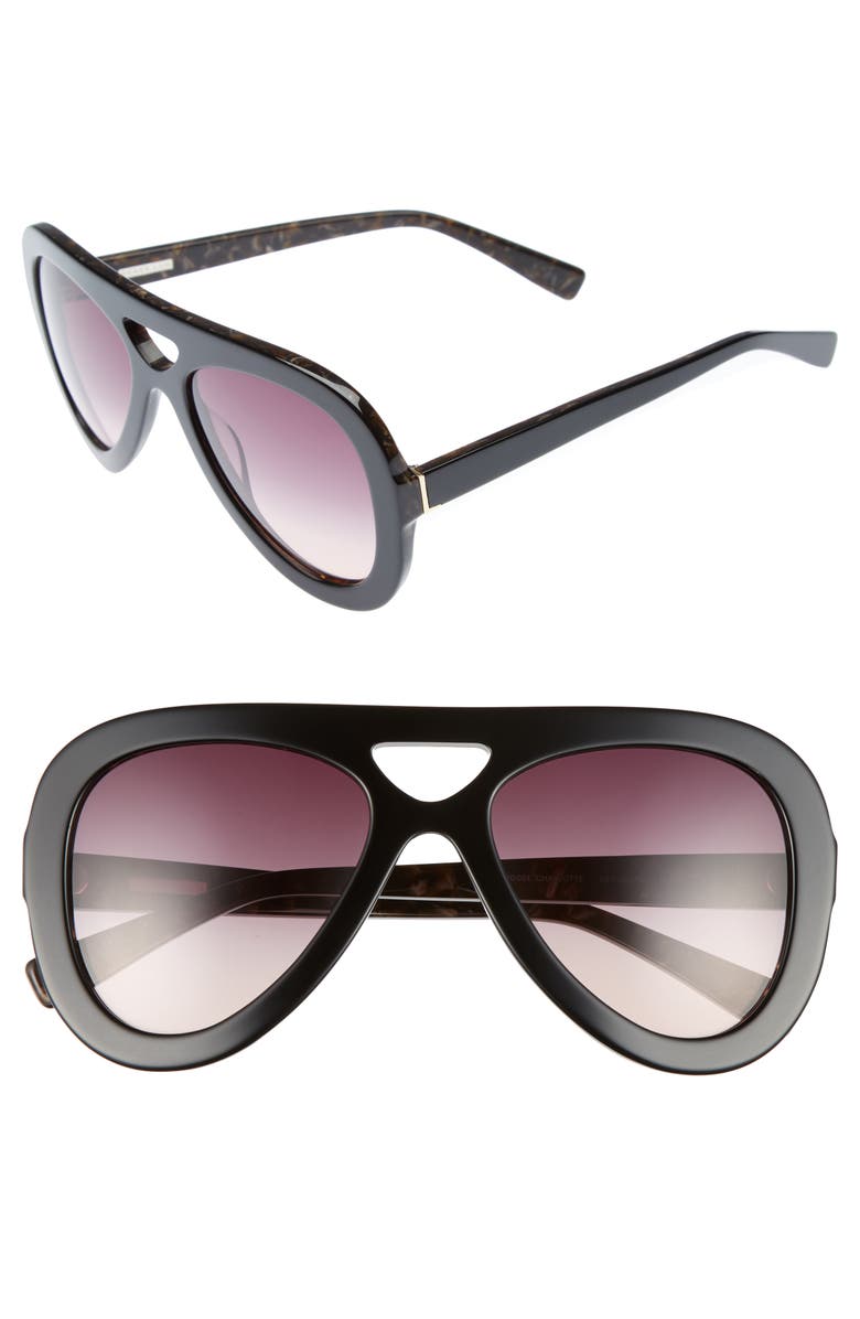 Derek Lam 54mm Aviator Sunglasses, Main, color, 