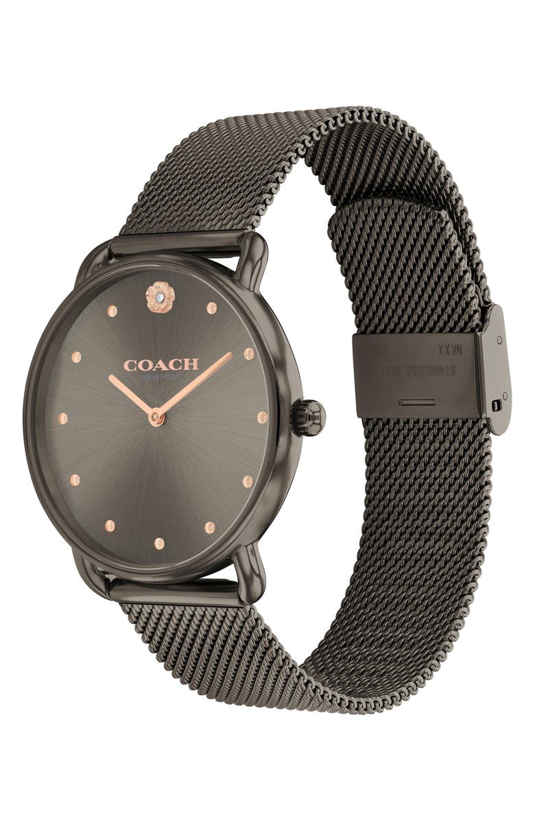 COACH Elliot Mesh Strap Watch, 36mm, Main, color,
