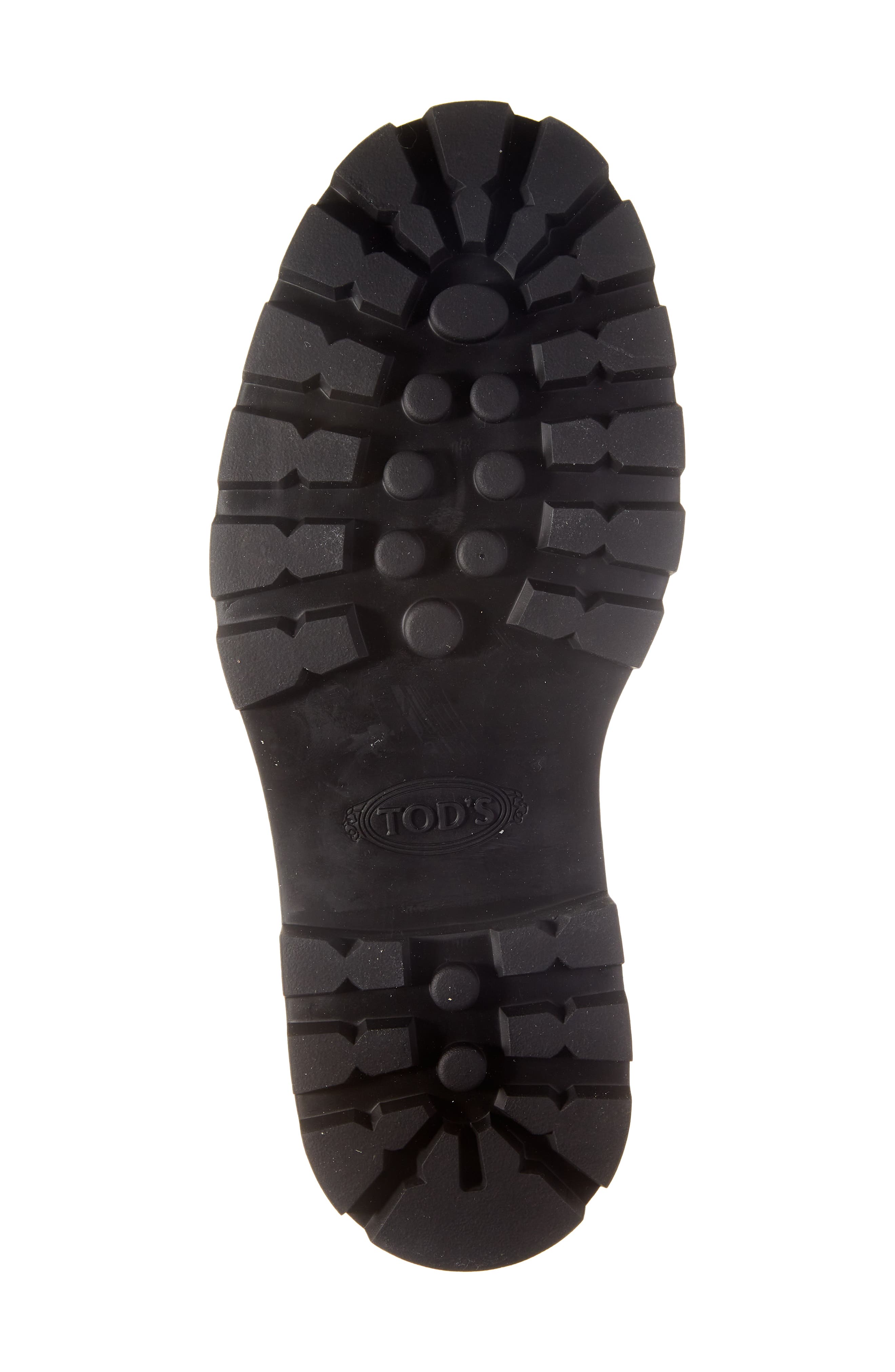 Tod's Lug Sole Penny Loafer, Alternate, color, Black