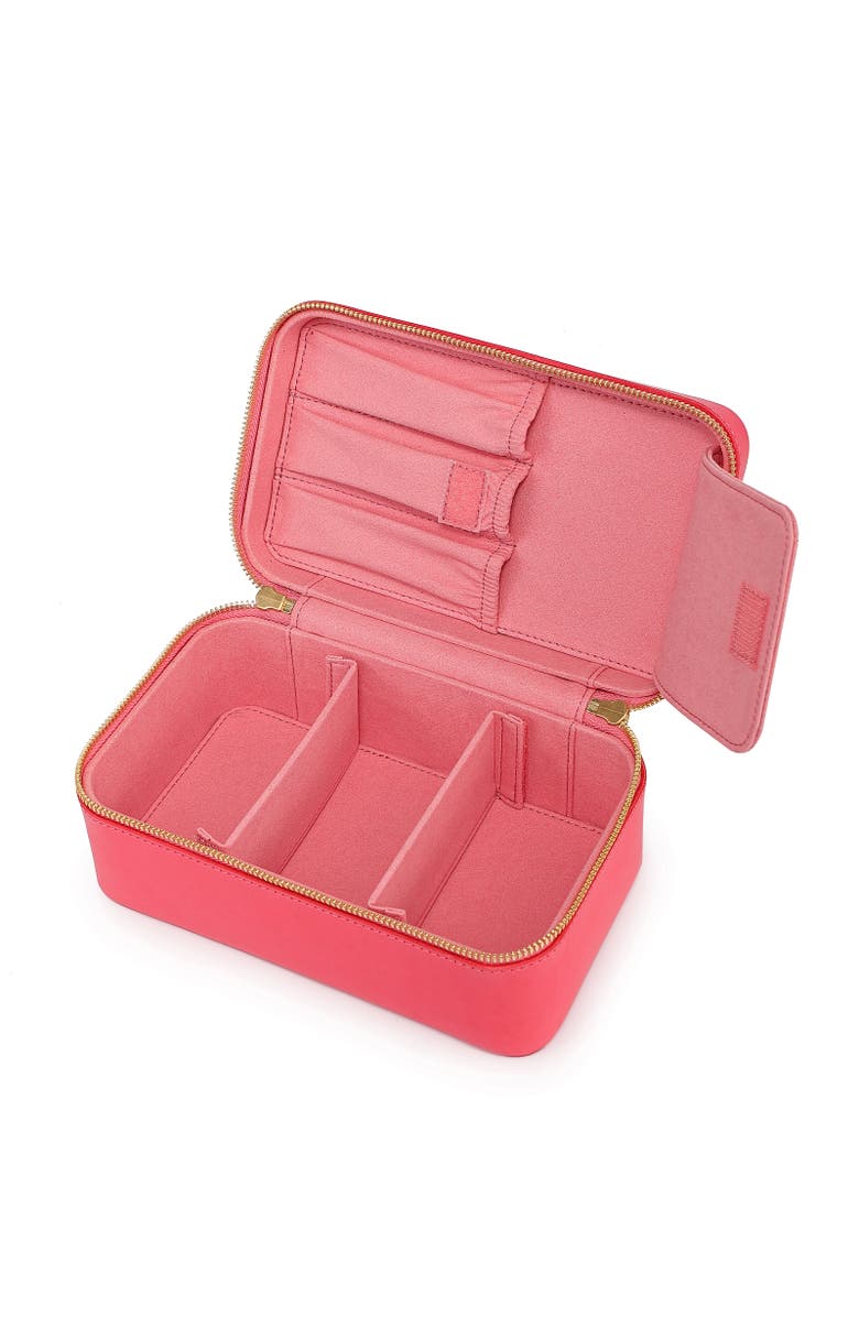OLD TREND Clivia Genuine Leather Travel Beauty Box, Alternate, color, Pink