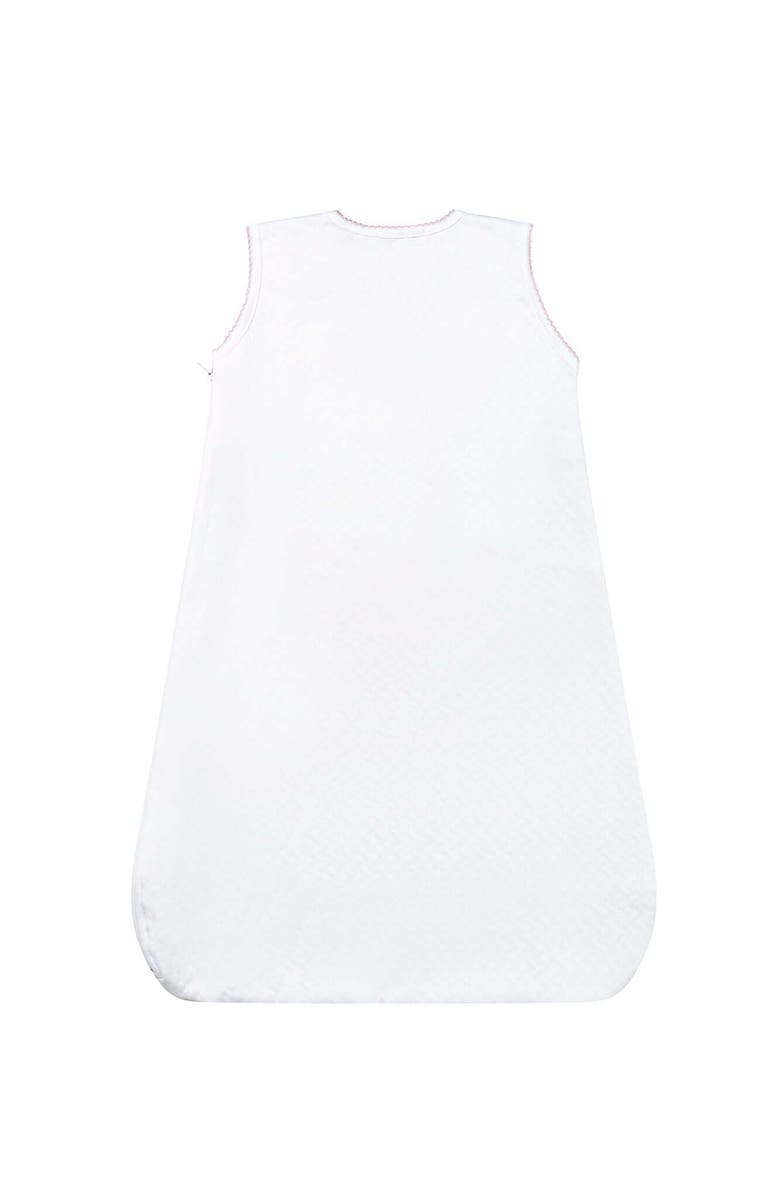 Nellapima Basket Weave Quilted Baby Sack - Baby, Alternate, color, White With Blue Trim