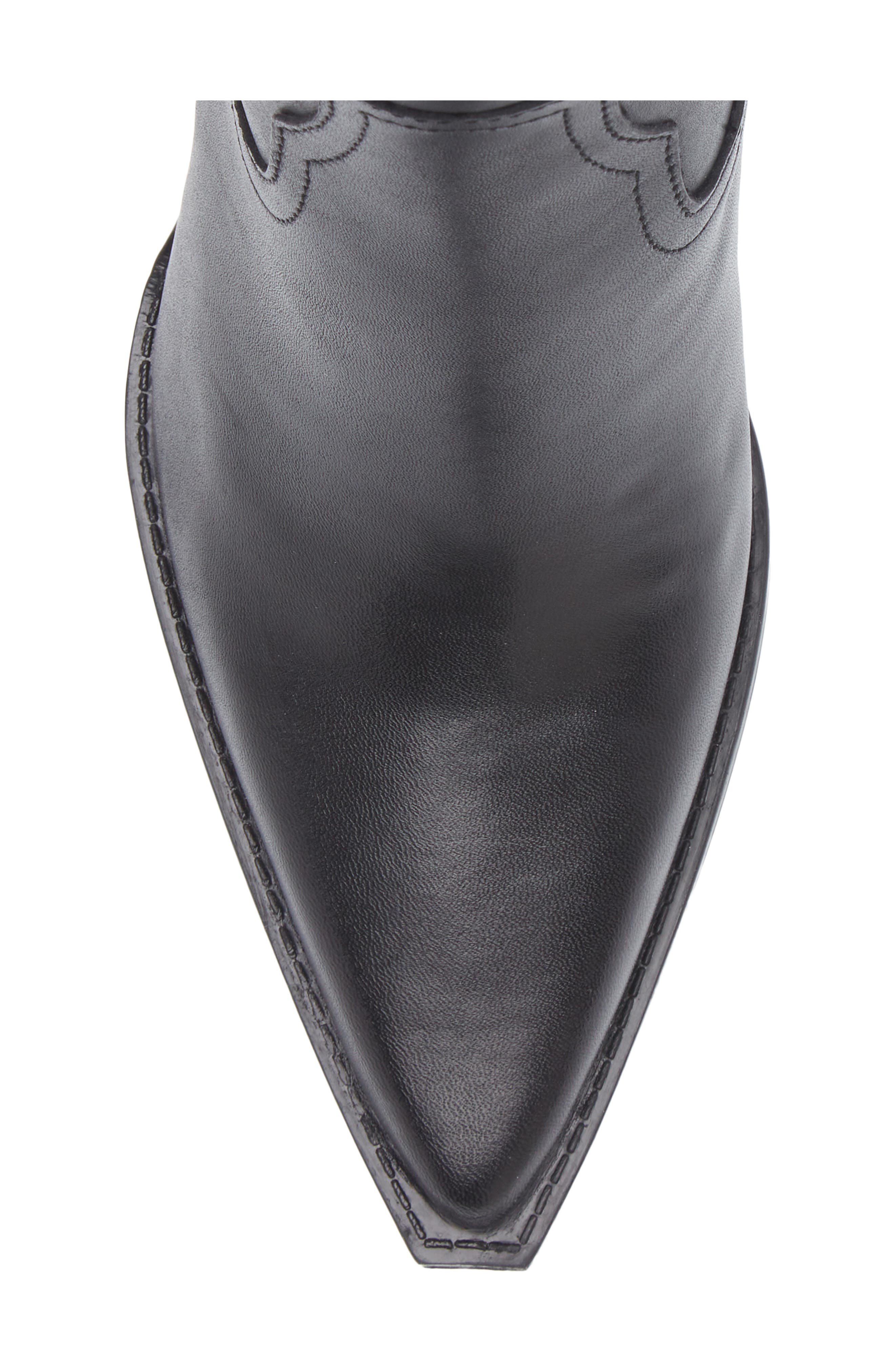 MANGO Pointed Toe Bootie, Alternate, color, Black