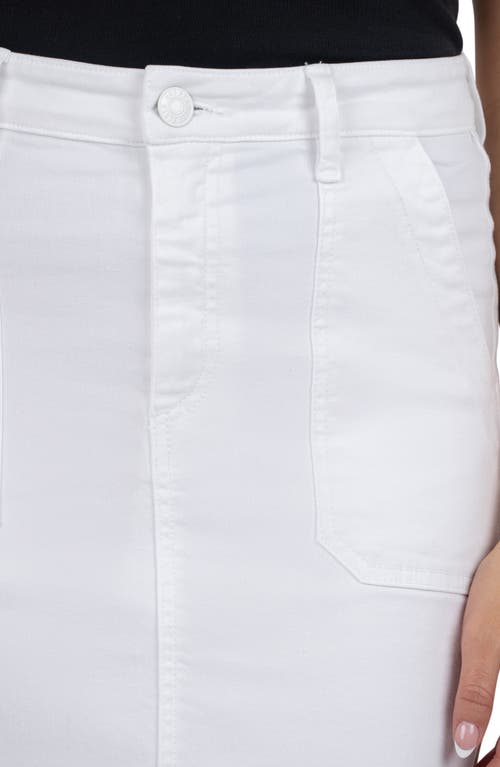 Kut From The Kloth Bristol Raw Hem Denim Skirt