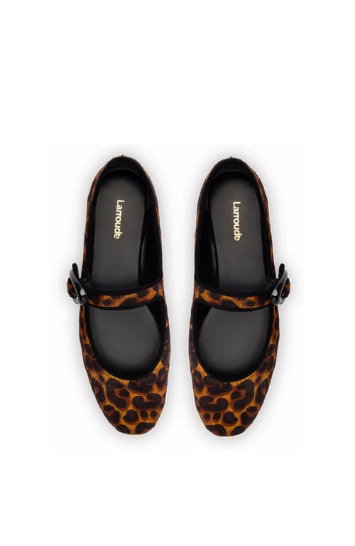 Larroude Larroudé Verona Ballet Flat In Leopard