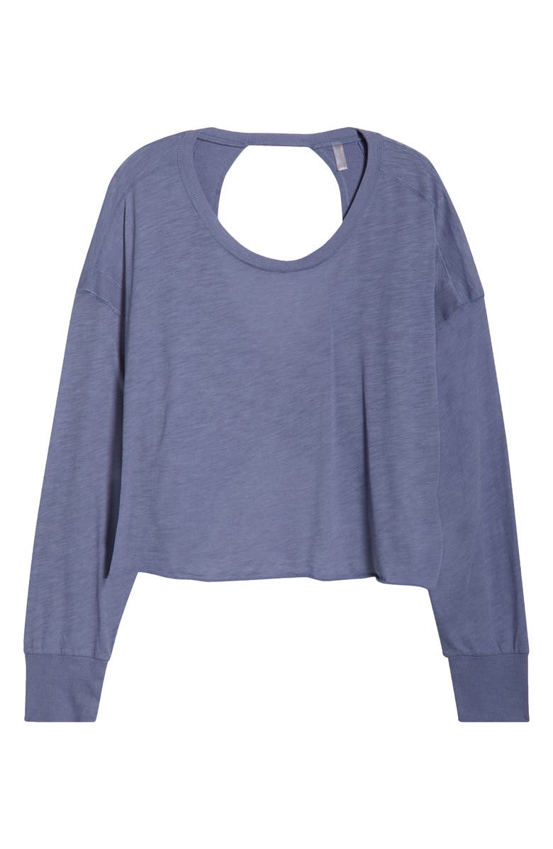 FP Movement by Free People FP Movement My Time Layer Open Back Crop Top, Alternate, color, Wild Wind