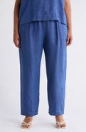 Eileen Fisher Pleated Organic Linen Lantern Pants