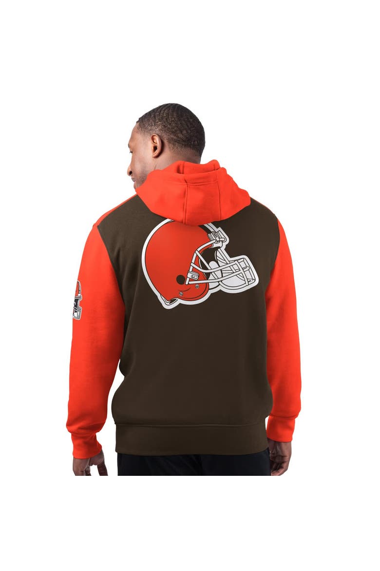 Men's Starter Brown Cleveland Browns Extreme Pullover Hoodie, Alternate, color, Brown