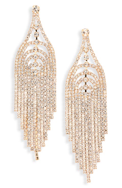 Amazing Crystal Fringe Drop Earrings