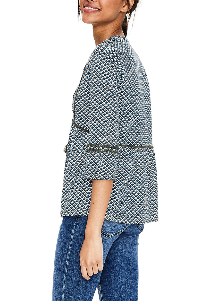 Gemma Jersey Top, Alternate, color, HERON BLUE SKETCHY GEO
