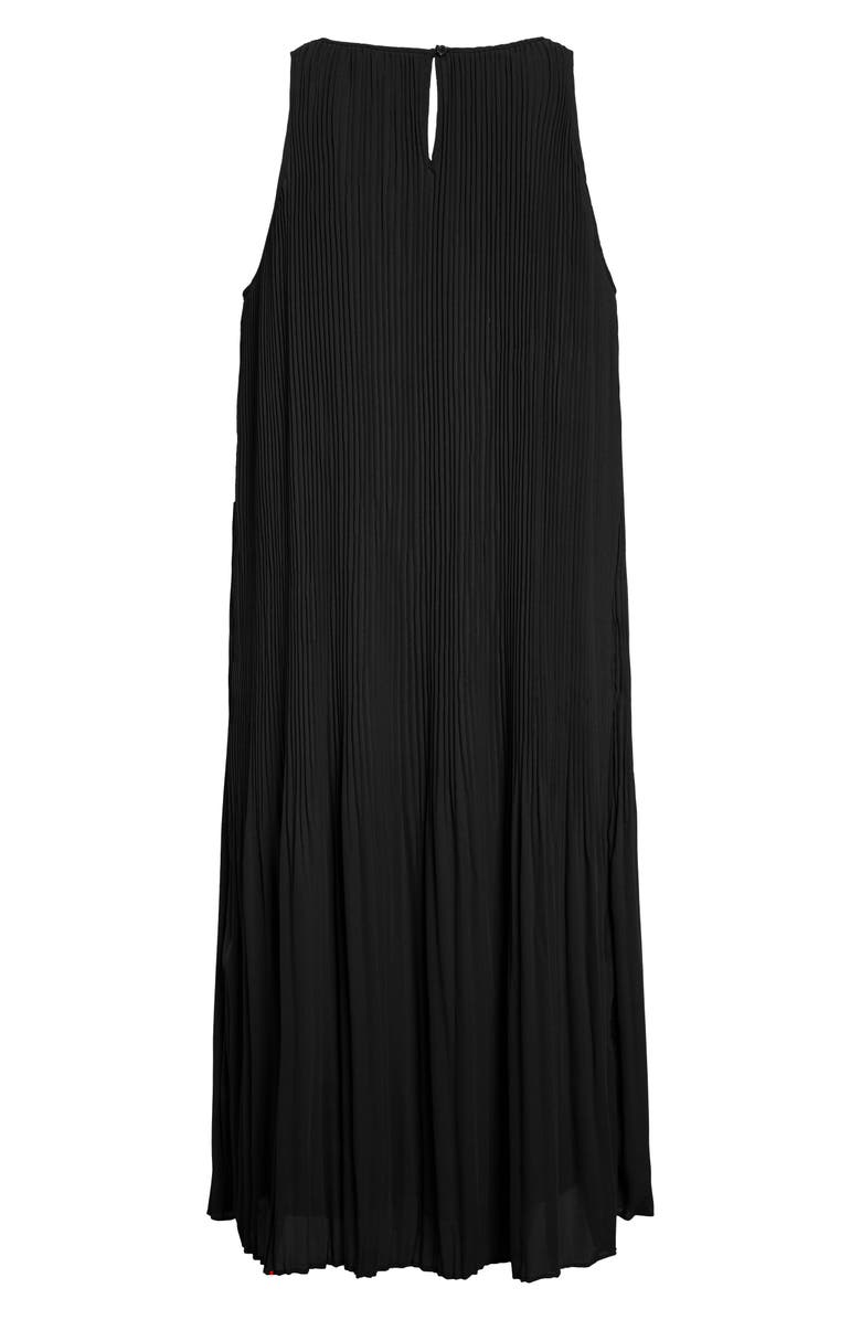 Halogen<sup>®</sup> Pleated Sleeveless Midi Dress, Alternate, color, 