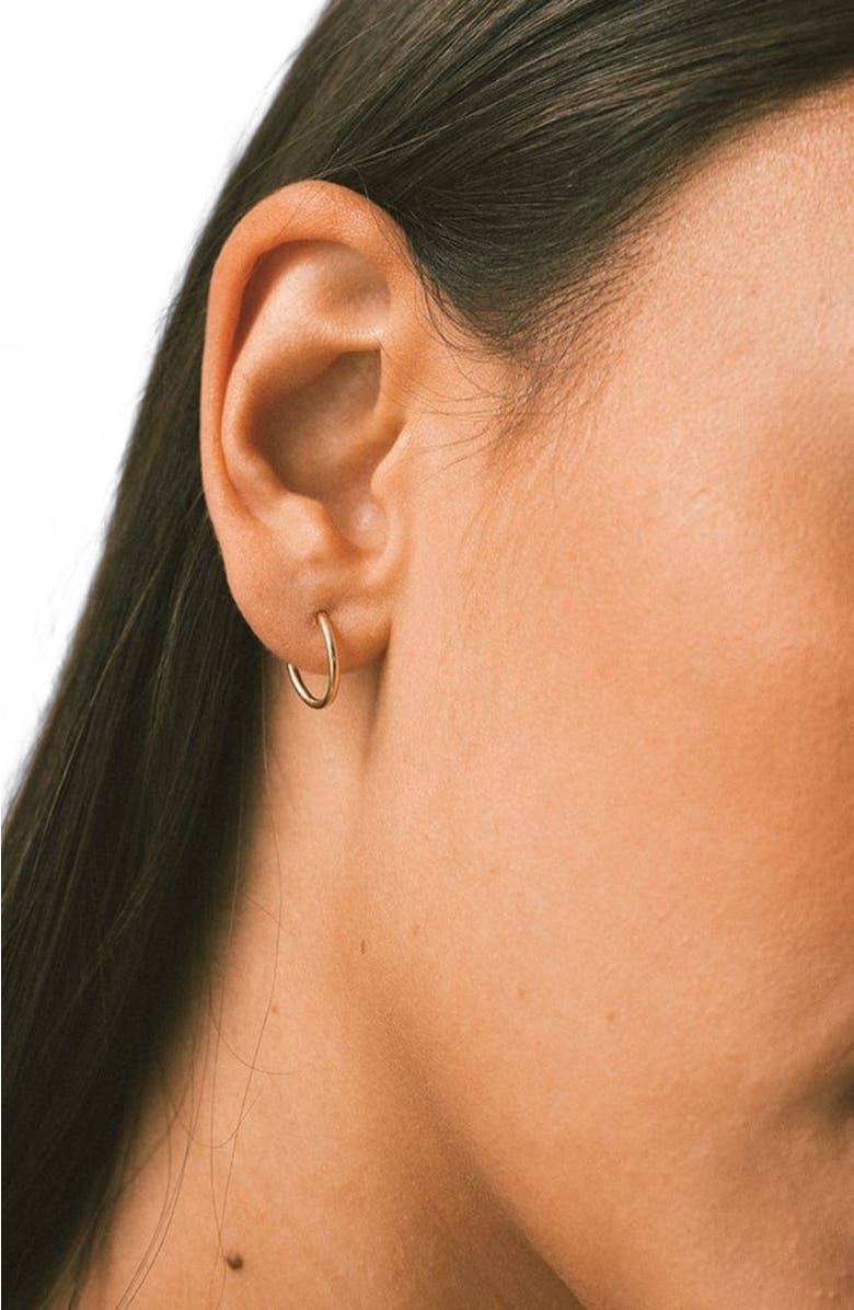 MADE BY MARY Live In Hoops Trio Set, Alternate, color, Silver