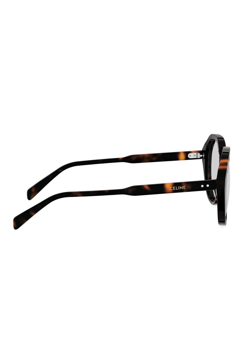 54mm Geometric Eyeglasses, Alternate, color, DARK HAVANA