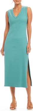 Karen Kane Sleeveless Rib Midi Dress