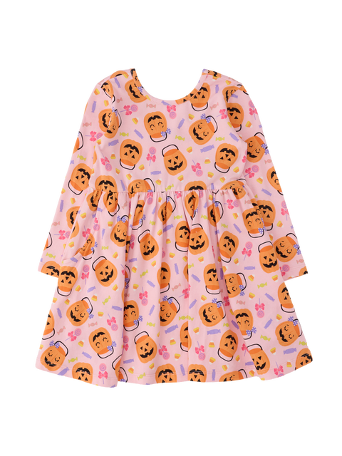Knit Long Sleeve Twirl Dress