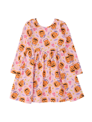 RuffleButts Baby Girls Knit Long Sleeve Twirl Dress